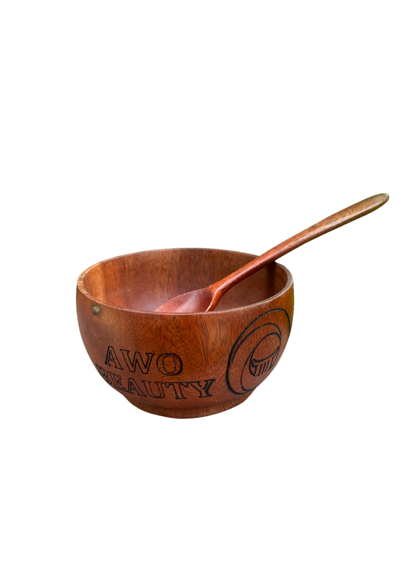 Bol Acajou et Cuillère Modèle 2